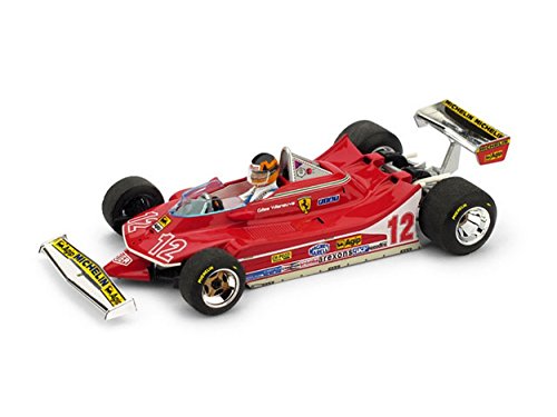 Brumm BM0512CH Ferrari 312 T4 G.Villeneuve 1979 N.12 2nd France GP + Pilota 1:43 Compatible con
