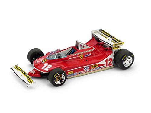 Brumm BM0514 Ferrari 312 T4 G.Villeneuve 1979 N.12 Retired Monaco GP 1:43 Model Compatible con
