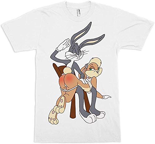 Bugs Bunny and Lola Slap T-Shirt, Sexy Looney Tunes tee,X-S