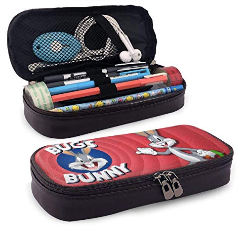 Bugs Bunny Looney Tunes Estuche, Estuches de gran capacidad/Estuche para bolígrafos/Estuche para lápices con múltiples compartimentos for Boys and Girls