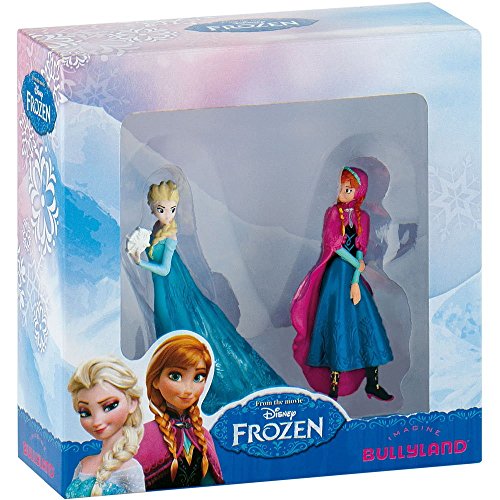 Bullyland 13063 – Figura de Juguete Set, Walt Disney Frozen Mini, Anna y Elsa , color/modelo surtido
