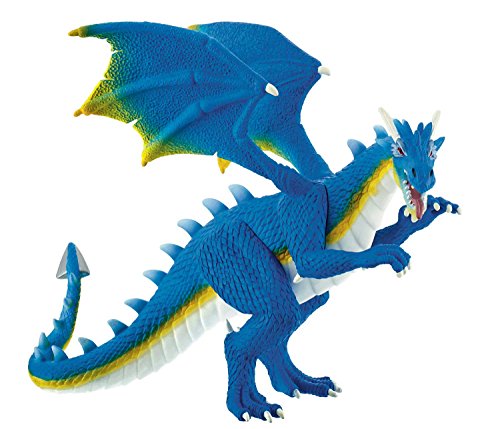 Bullyland 75574 - Figura de dragón acuático Aquarius, Aprox. 14 cm de Alto, Figura Pintada a Mano, sin PVC, Regalo Ideal para niños y niñas para Jugar de fantasía