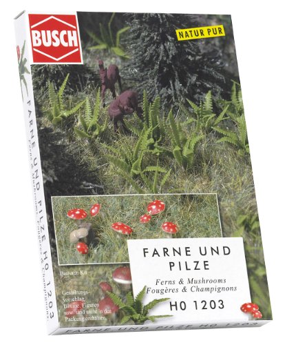 Busch 1203 - Helechos y hongos [importado de Alemania] , color/modelo surtido