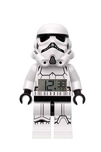 By ClicTime 7001019 Stormtrooper Minifigure Alarma iluminada con Sonido caracterizado Lego Star Wars, Blanco
