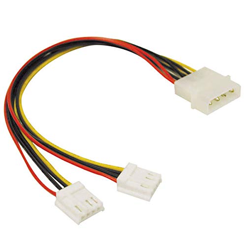 C2G 5.25in/3.5in Internal Power Y-Cable Molex 2X 4-Pin Mini Socket - Adaptador para Cable (Molex, 2X 4-Pin Mini Socket, Male Connector/Female Connector)