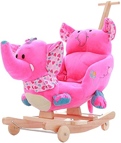 Caballito Balancín de Peluche Balancín Caballo Bebé del caballo de oscilación for 1-6 años de edad, niños y niñas, Rocker Kid Kid paseo en el juguete, infantil mecedora de animales, los juguetes del b