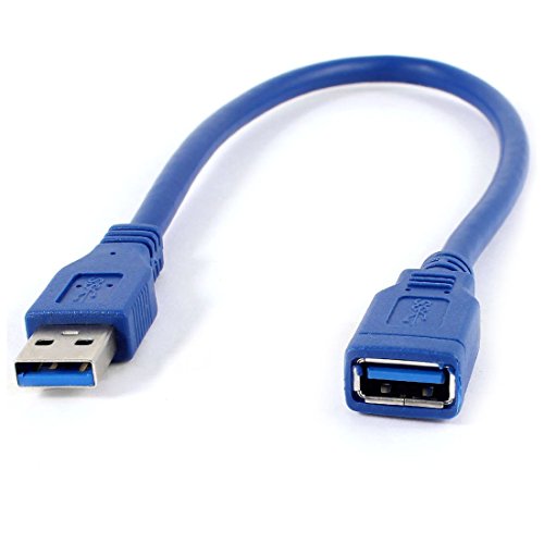 Cable - SODIAL(R)azul USB 3.0 hembra a macho M / M Tipo A enchufe Cable de extnsion de conector 30cm Cable - SODIAL(R)azul USB 3.0 hembra a macho M / M Tipo A enchufe Cable de extnsion de conector 30cm