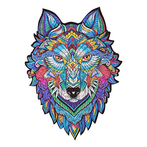 CaCaCook Puzzle de Madera - Piezas de Rompecabezas de Formas únicas, Puzzle de Lobo, Puzzle Animales para Adultos y Niños Colección de Juegos Familiares, A5 (21 * 14,8 CM) CaCaCook Puzzle de Madera - Piezas de Rompecabezas de Formas únicas, Puzzle de Lobo, Puzzle Animales para Adultos y Niños Colección de Juegos Familiares, A5 (21 * 14,8 CM)