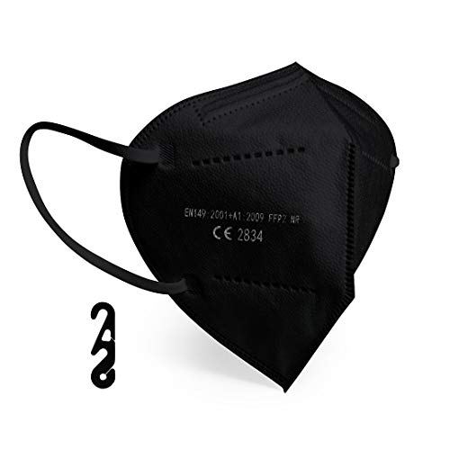 Caja de 20 ud Mascarilla ffp2 de colores con marcado CE según Norma Europea EN 149:2001+A1:2009 (20 ud Negro) Caja de 20 ud Mascarilla ffp2 de colores con marcado CE según Norma Europea EN 149:2001+A1:2009 (20 ud Negro)