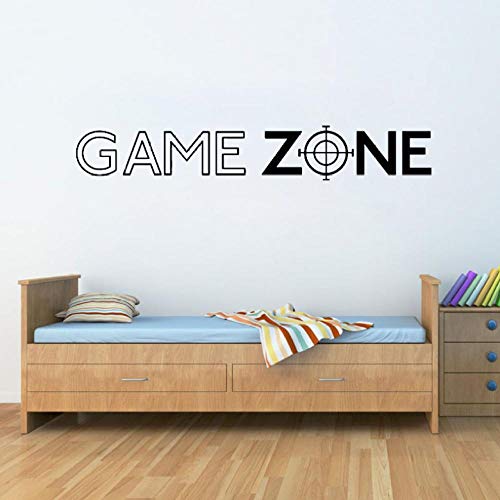 calcomanías Game Zone Play PS3 PS4 Quote Wall Art Stickers Decals Door Decor Home Decoration Sticker Vinyl Mural Gamer Decal Dormitorio 57x9cm