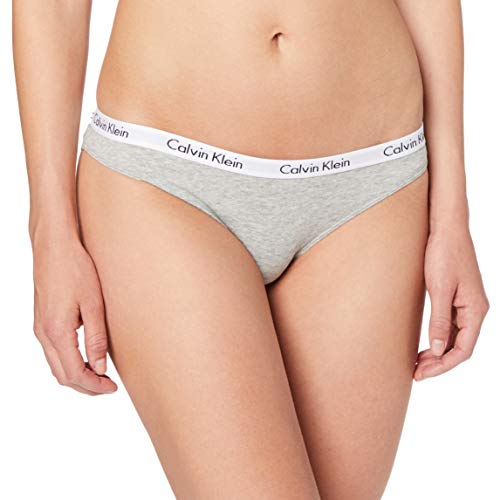 Calvin Klein Bikini Braguita, Gris (Grey Heather 020), No Aplica (Talla del Fabricante: X-Large) para Mujer