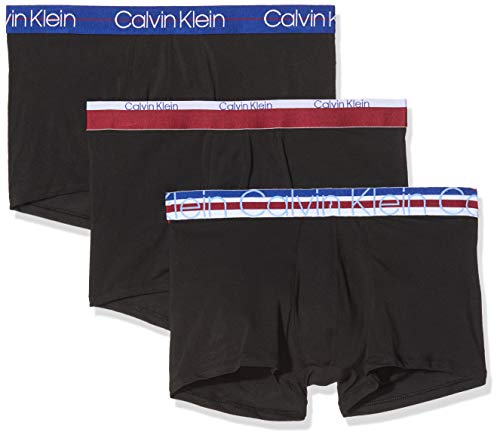 Calvin Klein Trunk 3pk Bañador, Negro (B/Navy Seal/Rasp Jam/White WB Kl5), X-Large (Pack de 3) para Hombre
