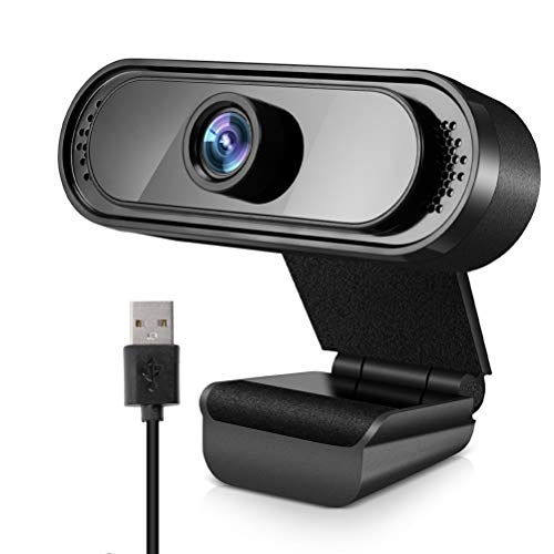 Cámara Web con micrófono, Webcam 1080P para PC Cámara Web USB Plug and Play para videollamadas Estudios Clases en línea conferencias grabaciones Juegos