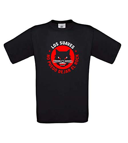 Camiseta LOS Suaves Rock español Algodon Calidad 190grs (L)