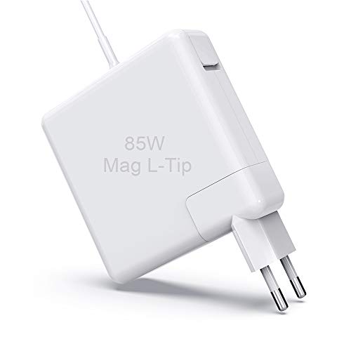 Cargador compatible con Mac Book Pro de 85W, magnético L, fuente de alimentación para Mac Pro de 13/15/17 pulgadas, modelos Mac antes de mediados de 2012 - MC556B/C A1343 A1278 A1290 A1286 Cargador compatible con Mac Book Pro de 85W, magnético L, fuente de alimentación para Mac Pro de 13/15/17 pulgadas, modelos Mac antes de mediados de 2012 - MC556B/C A1343 A1278 A1290 A1286