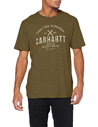 Carhartt Outlast Graphic Short-Sleeve T-Shirt Camiseta, Military Olive Heather, M para Hombre