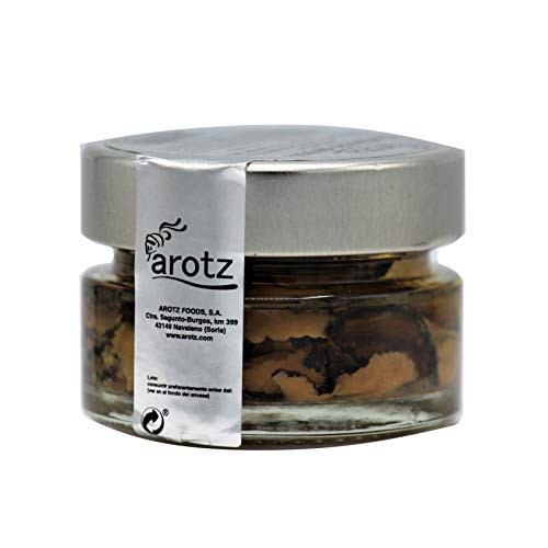 Carpaccio de trufa 50 g. Carpaccio Tuber aestivum láminas (60%) en aceite de oliva aroma trufa negra tuber magnatum (40%). Peso neto 30 g. Trufa laminada.… Carpaccio de trufa 50 g. Carpaccio Tuber aestivum láminas (60%) en aceite de oliva aroma trufa negra tuber magnatum (40%). Peso neto 30 g. Trufa laminada.…