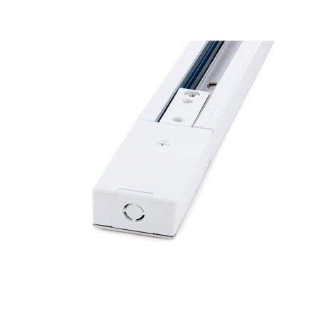 Carril Recto Monofasico Aluminio 1 Metro Blanco Carril Recto Monofasico Aluminio 1 Metro Blanco