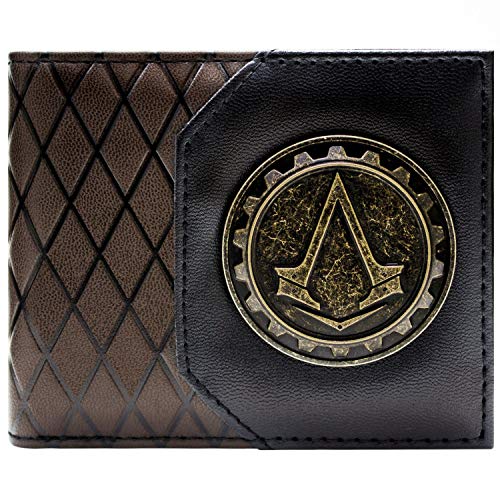 Cartera de Ubisoft Assassins Creed Distribuir Cog marrón Cartera de Ubisoft Assassins Creed Distribuir Cog marrón