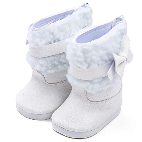 Case&Cover Botas Altas De 18 Pulgadas Muñecas, Hermoso Caliente Lindo Zapatos De Muñeca De Nieve De 18 Pulgadas De La Muñeca De Juguete De Accesorios Niñas