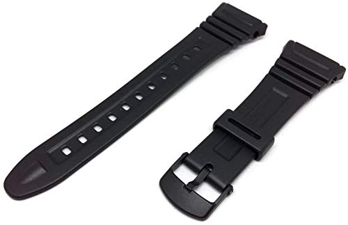 Casio 10076822-Correa para reloj, resina, color negro