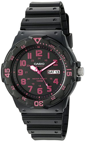 Casio Men's Classic Quartz Resin Automatic Watch, Color:Black (Model: MRW200H-4CV)