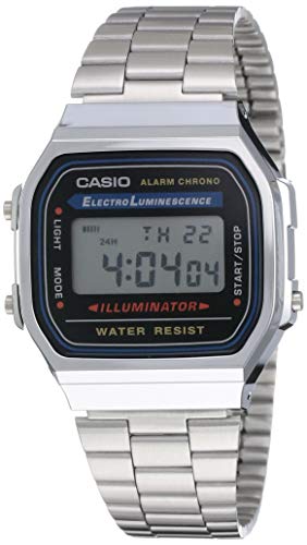 Casio Reloj con Correa de Acero Inoxidable A168WA-1A Casio Reloj con Correa de Acero Inoxidable A168WA-1A