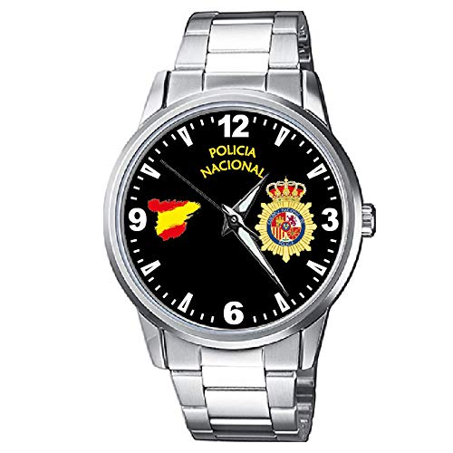 CASIO® Reloj Policía Nacional Metálico Sumergible