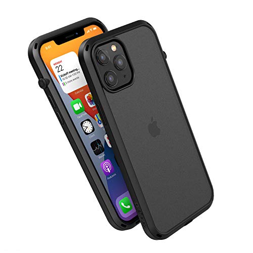 Catalyst Influence Serie Funda para iPhone Pro MAX 12, Switch Patentado girada Mute, Compatible MagSafe, 4.5m Gota Prueba, Crux Accesorios adjuntos del Sistema, Negro