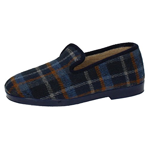 CHAPINES 91 Cuadros PAÑO Cerrada Hombre Zapatillas CASA Azul 40 CHAPINES 91 Cuadros PAÑO Cerrada Hombre Zapatillas CASA Azul 40