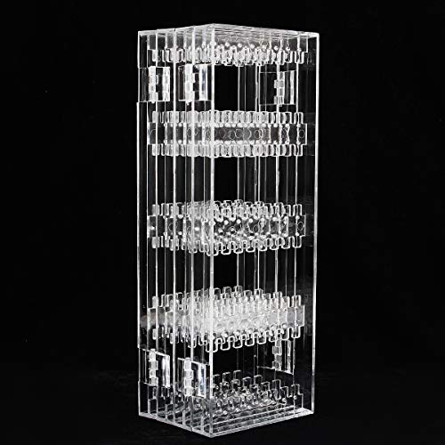 ChaRLes Pendiente de plástico de 256 agujeros Titular de la joyería Collar del soporte de exhibición Exhibición de la joyería Decoraciones en rack