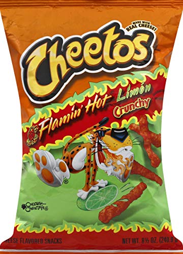 Cheetos Flamin Hot Limon Crunchy 8.5 oz (Pack of 3)