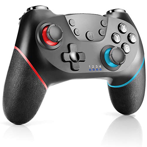 CHEREEKI Mando Inalámbrico para Nintendo Switch, Mando Nintendo Switch con Bluetooth/Gyro Axis/Turbo/Dual Shock Mando Inalámbrico Compatible con Nintendo Switch/Lite CHEREEKI Mando Inalámbrico para Nintendo Switch, Mando Nintendo Switch con Bluetooth/Gyro Axis/Turbo/Dual Shock Mando Inalámbrico Compatible con Nintendo Switch/Lite