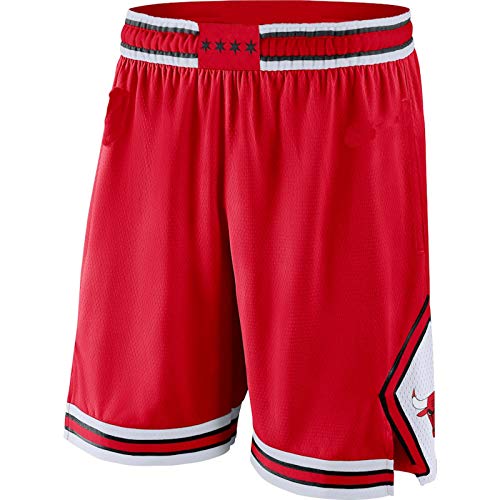Chicago Baloncesto Bulls Rojo pantalones Cortos 2019/20 Temporada Icon Edición Away Shorts de Secado Rápido Casual Deporte Pantalones Cortos Hombres