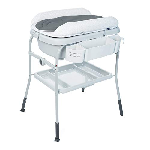 Chicco Cuddle&Bubble - Bañera y Cambiador 2 en 1, Plegable y Compacta, Peso 10 Kg, Color Gris (Dots), unisex Chicco Cuddle&Bubble - Bañera y Cambiador 2 en 1, Plegable y Compacta, Peso 10 Kg, Color Gris (Dots), unisex