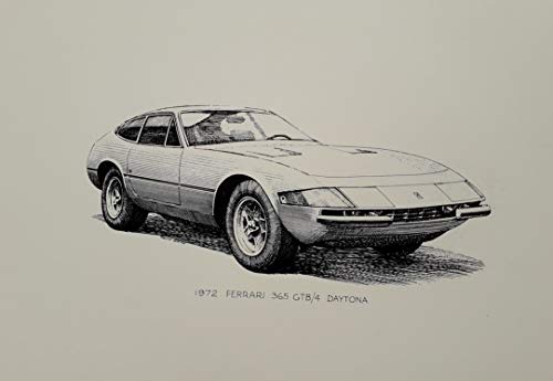 Classic Car Ferrari 365 GT Daytona - Impresión artística