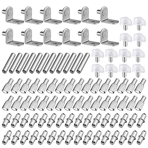 Clavijas de Soporte de Estante Clavijas de Estante de Metal 5 Estilos Alfileres para Muebles Gabinete Armario Repisa 5mm 100 Piezas Clavijas de Soporte de Estante Clavijas de Estante de Metal 5 Estilos Alfileres para Muebles Gabinete Armario Repisa 5mm 100 Piezas