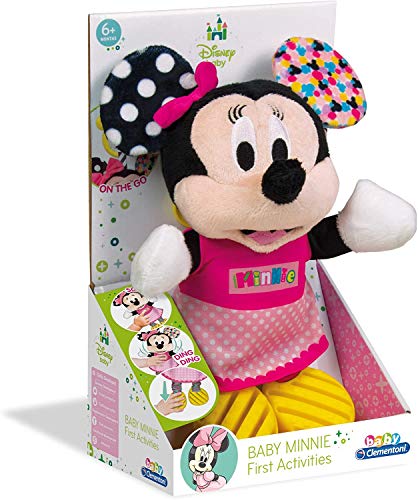 Clementoni Minnie Baby Disney Peluche Texturas, Multicolor, Miscelanea (17164.4)