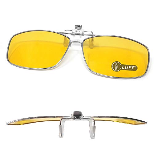 Clip en las gafas de sol polarizadas Mens/womens Flip up polarizado lentes de sol caber sobre gafas graduadas/lectores/deportes al aire libre (Night Vision Clip) Clip en las gafas de sol polarizadas Mens/womens Flip up polarizado lentes de sol caber sobre gafas graduadas/lectores/deportes al aire libre (Night Vision Clip)