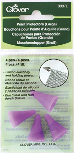 Clover Capuchones Protección Puntas, Morado, 13x6.5x3 cm, 4 Unidades