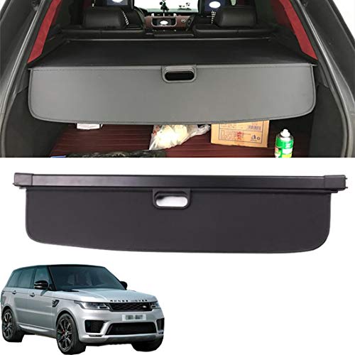 Coche Maletero Cubierta De Carga RetráCtil para Land Rover Range Rover Sport 2014-2021, Negro Trasero Trunk Estante Paquetes Privacidad Cargo Protectora Cubierta, Accesorios Interiores