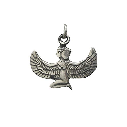 Colgante de Plata de la Diosa ISIS, Diosa del Amor, Hecho en Egipto, Mide 2.5 cm de Alto y 2.8 cm de Ancho Aproximadamente Colgante de Plata de la Diosa ISIS, Diosa del Amor, Hecho en Egipto, Mide 2.5 cm de Alto y 2.8 cm de Ancho Aproximadamente