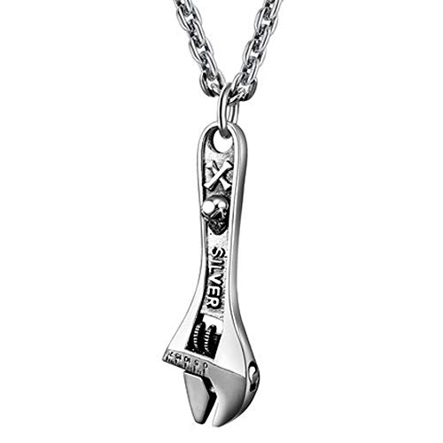 Collar de plata 925 con colgante de hip hop, estilo tailandés, de plata retro, para hombres y mujeres, collar de locomotora punk, 65 cm Collar de plata 925 con colgante de hip hop, estilo tailandés, de plata retro, para hombres y mujeres, collar de locomotora punk, 65 cm