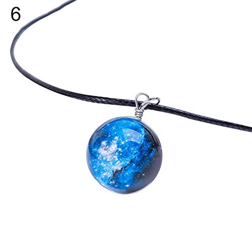 Collar encantador de joyería para mujer y unisex con diseño de estrella de cristal de ensueño, diseño de galaxia, el mejor regalo para ella, color: 4# (color: 6#)