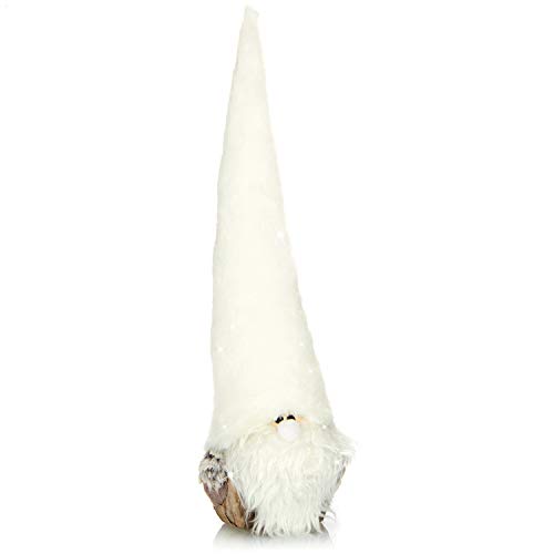 com-four® Gnomo de Navidad Talla L para decoración navideña, Figura de Invierno como Elemento Decorativo Sueco, Lindo Taburete de Esquina como decoración de habitación o Regalo com-four® Gnomo de Navidad Talla L para decoración navideña, Figura de Invierno como Elemento Decorativo Sueco, Lindo Taburete de Esquina como decoración de habitación o Regalo
