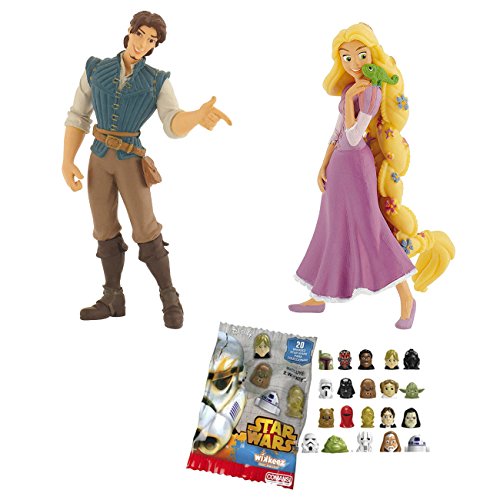 Comansi Lote 2 Figuras Bullyland Rapunzel - Rapunzel - Flynn Rider + Regalo
