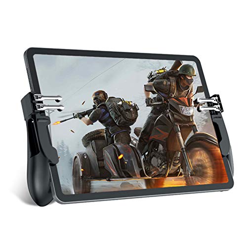 Controlador de Juego Tablets Universal Gamepad 4 Disparadores Triggers Joystick de Disparo y apuntar Botones L1R1 Gatillo Grip Mando para Tableta Android e iOS Samsung Huawei iPad