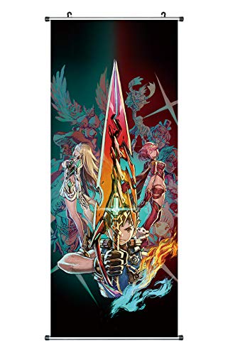 CoolChange Poster para enrollar | Kakemono de Xenoblade Chronicles 2 Hecho de paño | 100x40cm | Tema: Rex