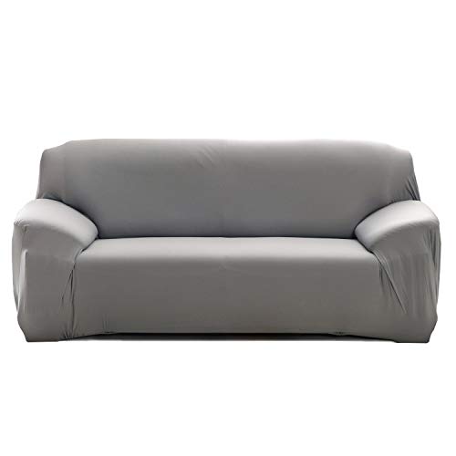 Cornasee Funda de sofá Elastica 2 plazas,Cubierta para sofá con Cuerda de fijación (Gris,2 Plazas) Cornasee Funda de sofá Elastica 2 plazas,Cubierta para sofá con Cuerda de fijación (Gris,2 Plazas)