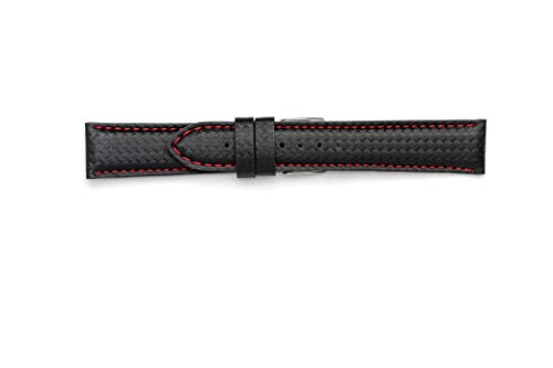 Correa de fibra de carbono impermeable de 18 mm, 20 mm, 22 mm, 24 mm. Fabricada en Italia con material técnico resistente al agua. Correa 24 - 22 rojo Correa de fibra de carbono impermeable de 18 mm, 20 mm, 22 mm, 24 mm. Fabricada en Italia con material técnico resistente al agua. Correa 24 - 22 rojo